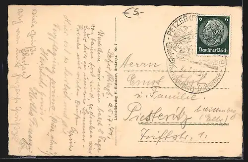 AK Braunberg-Petzer / Riesengebirge, Totalansicht