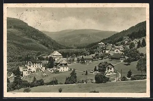 AK Spindelmühle / Spindleruv Mlyn, Teilansicht der Ortschaft