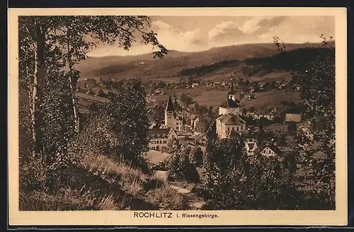 AK Rochlitz / Riesengebirge, Totalansicht