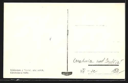 AK Cerekvice u Horic, Teilansicht mit Bäumen