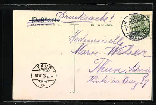 AK Karlsruhe i. B., Hotel Germania