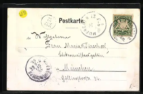 AK Berchtesgaden, Kohlebergwerk, Ortsansicht