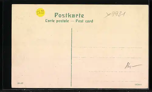 AK Bergen i. Vogtl., Schule und Gesamtansicht