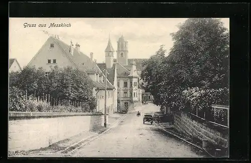 AK Messkirch, Teilansicht der Ortschaft
