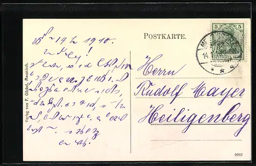 AK Messkirch, Teilansicht der Ortschaft