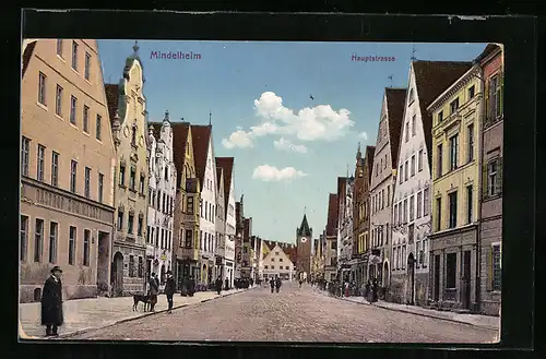 AK Mindelheim, Blick in die Hauptstrasse