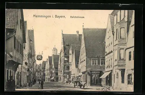 AK Memmingen / Bayern, Kalchstrasse mit Bäckerei