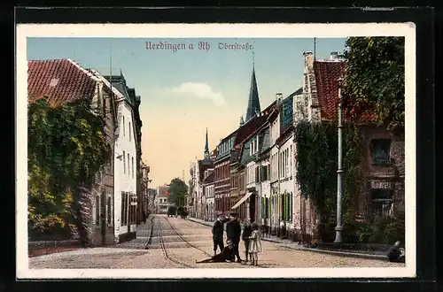 AK Uerdingen a. Rh., Blick in die Oberstrasse