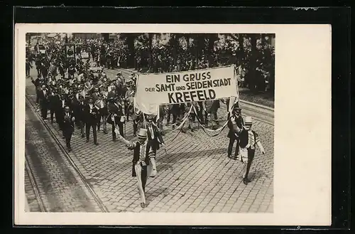 AK Krefeld, X. Deutsches Sängerbundesfest, Festzug