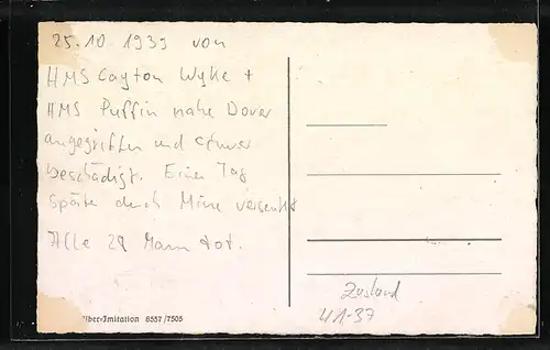 AK U-Boot U 16 auf hoher See