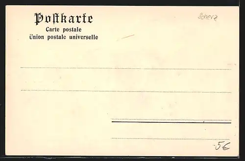 AK Blitzzug und Passagiere in Schwarzwälder Tracht