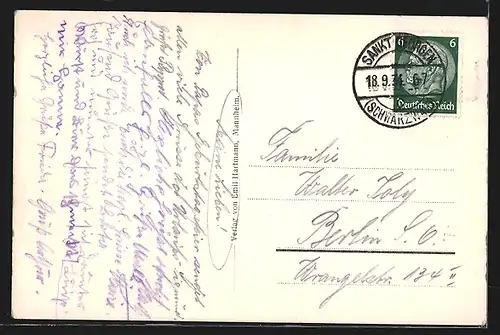 AK Schäppelmädchen in Tracht bei einer Parade