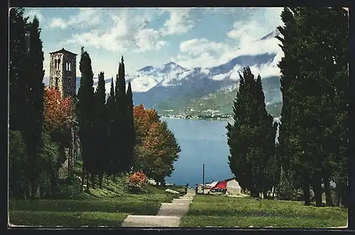 AK Bellagio, Blick auf den Comersee