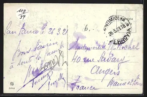 AK San Remo, Panorama dal Porto