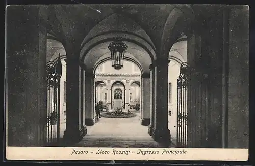 AK Pesaro, Liceo Rossini, Ingresso Principale