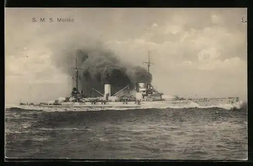 AK Kriegsschiff S.M.S. Moltke