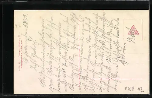 AK Kriegsschiff SMS Blücher, gesunken im Seegefecht am 24.01.1915