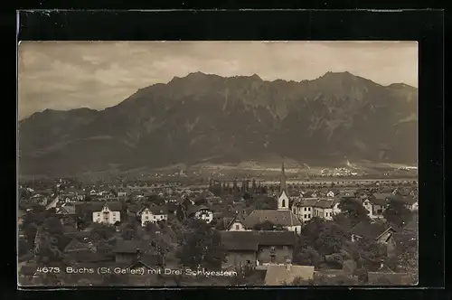 AK Buchs, Teilansicht mit Blick auf Drei Schwestern