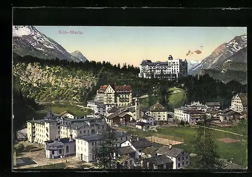 AK Sils-Maria, Blick auf den Ort