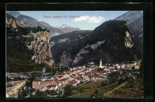 AK Thusis, Panorama gegen die Viamala