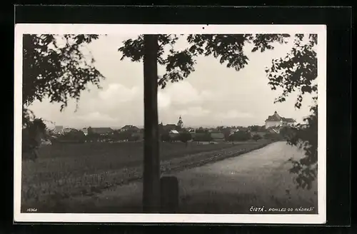 AK Cistá, Pohled od Nádrazi