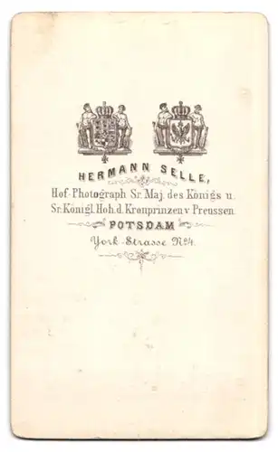 Fotografie Hermann Selle, Potsdam, Yorkstrasse 4, Stabs-Offizier in Uniform