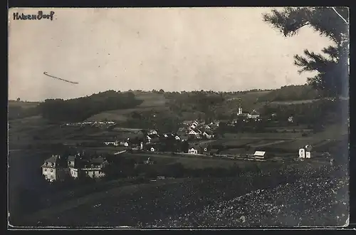 AK Fehring, Blick nach Hatzendorf mit Kirche