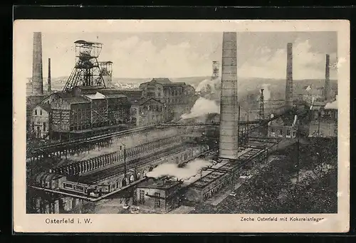 AK Osterfeld, Zeche mit Kokereianlagen