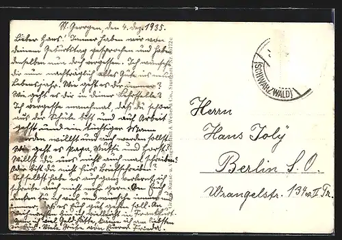 AK St. Georgen, Volkstracht, Strassenumzug