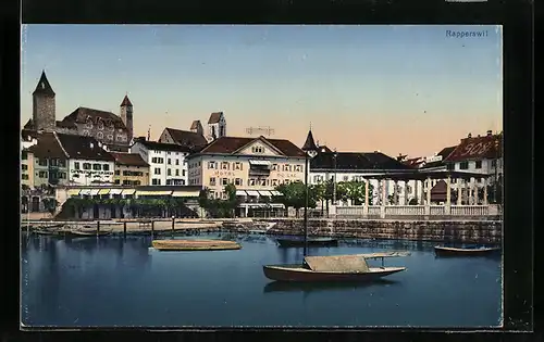 AK Rapperswil, Partie am Restaurant zum Anker und Hotel Du Lac