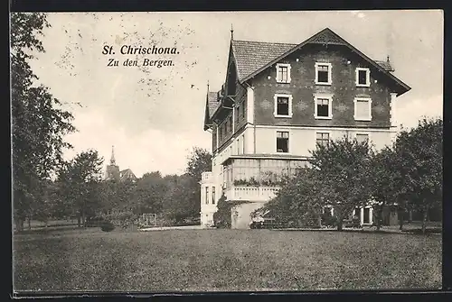 AK St. Chrischona, Gutshaus im Grünen