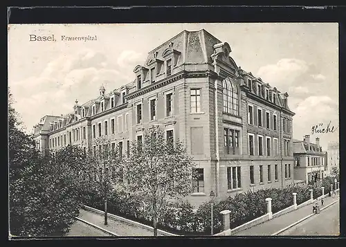 AK Basel, Frauenspital, Eckansicht