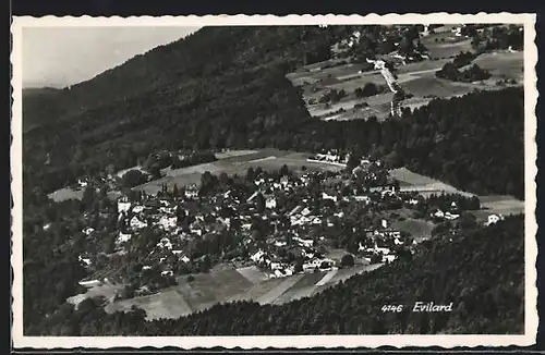 AK Evilard, Ortsansicht aus der Vogelschau