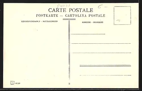 AK Realp, Ortsansicht mit Bergen