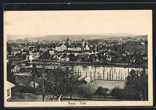 AK Aarau, Totalansicht mit Fluss