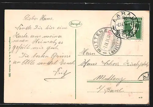 AK Aarau, Totalansicht mit Fluss