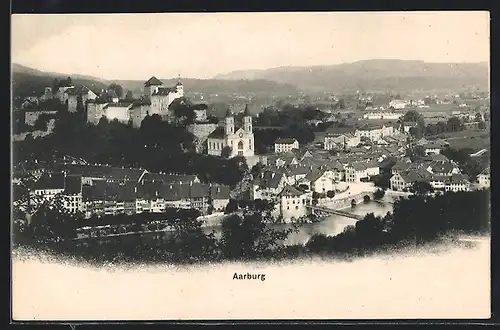 AK Aarburg, Ortsansicht mit Umgebung