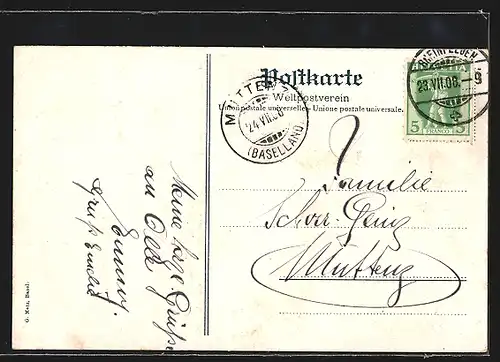 AK Rheinfelden, Partie am Rhein