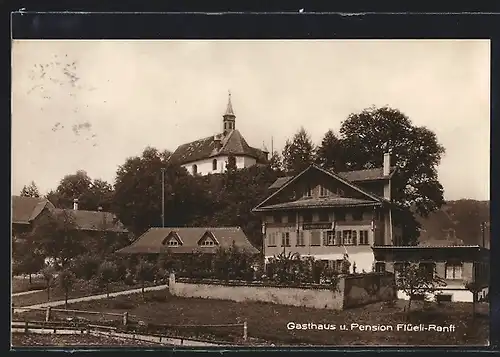 AK Flüeli-Ranft, Gasthaus und Pension