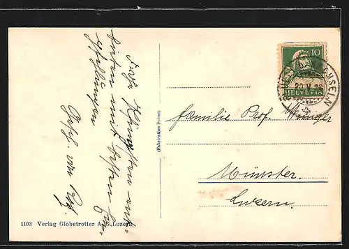 AK Flüeli-Ranft, Gasthaus und Pension