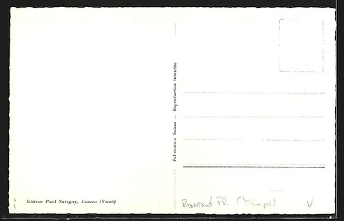 AK Romont, Vue generale prise de la route de Siviriez