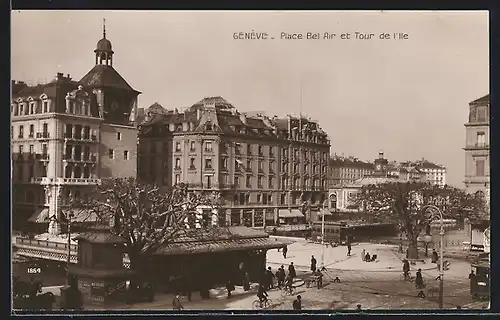 AK Geneve, Place Bel Air et Tour de I`lle