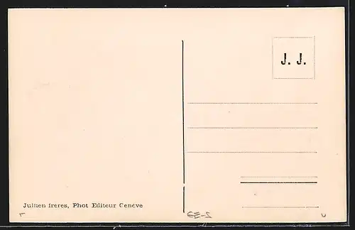 AK Geneve, Mt Brunswick et le Mont Blanc