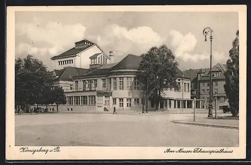 AK Königsberg, Am neuen Schauspielhaus