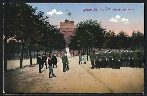 AK Königsberg i. Pr., Kronprinzkaserne