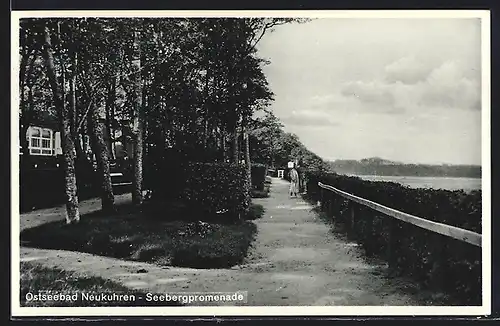 AK Neukuhren, Blick in die Seebergpromenade