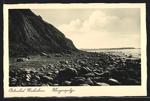 AK Neukuhren, Wangerspitze mit Steinen