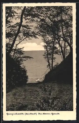 AK Georgenswalde /Samland, Am blauen Grunde