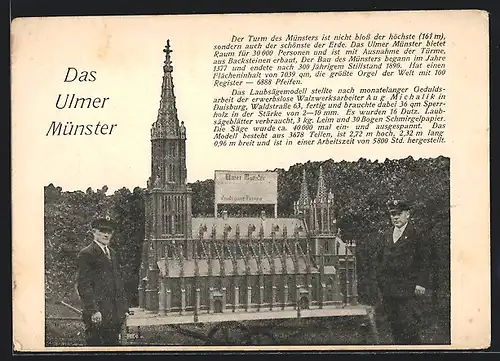 AK Modellbau des Ulmer Münsters