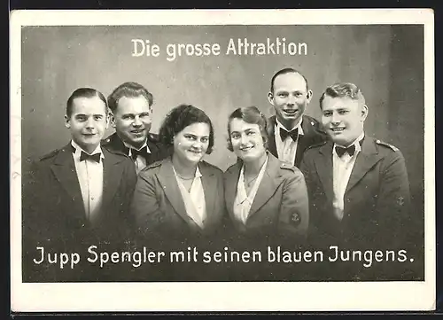 AK Musikergruppe Jupp Spengler mit seinen blauen Jungens